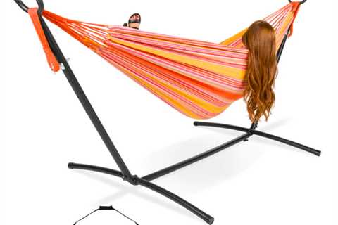 2-Individual Brazilian-Type Double Hammock wtih Carrying Bag and Metal Stand solely $69.99 shipped..