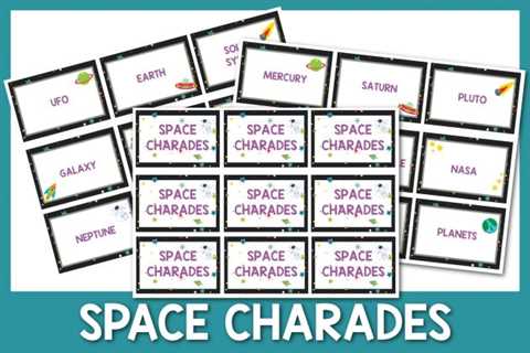 Free Printable Area-Themed Charades Playing cards