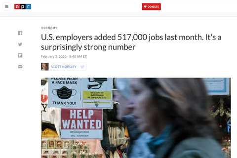 US Economy Surges with 517,000 Jobs Added in January