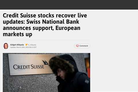Swiss National Bank Provides Lifeline to Credit Suisse, European Bank Shares Rally