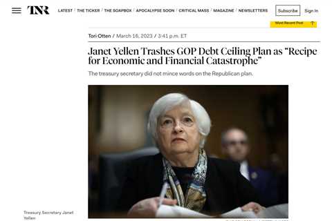 Yellen Warns Congress to Pass “Clean” Debt Limit Increase and Reassures US Banking System is “Sound”