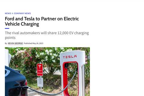 Ford and Tesla Partner to Give Ford EV Owners Access to Tesla Superchargers